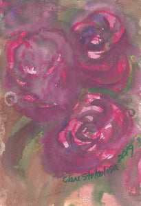 Roses: The 3 Pink Graces Watercolor