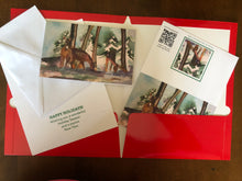 Load image into Gallery viewer, Holiday Card Set Deer In The Forest
